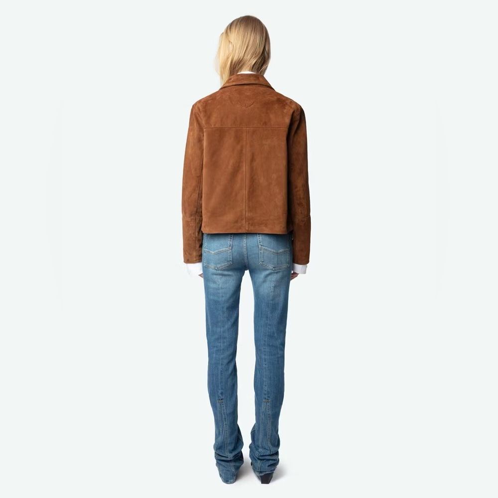 Zadig & Voltaire Brown Suede Jacket - Picture 3 of 8